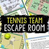 Escape Room for Kids - DIY Printable Game – Tennis Team Escape Room Kit