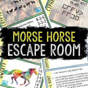 Escape Room for Kids - Printable Party Game – Morse Horse Escape Room Kit