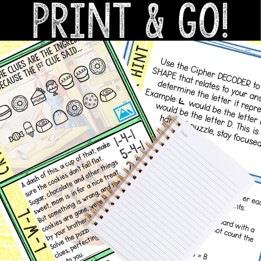 Escape Room for Kids - Printable Party Game – Cookie Jar Escape Room Kit