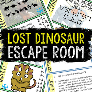 Escape Room for Kids - DIY Printable Game – Lost Dinosaur Escape Room Kit