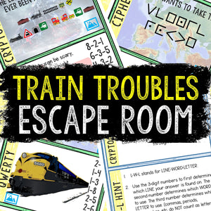 Escape Room for Kids - DIY Printable Game – Train Troubles Escape Room Kit