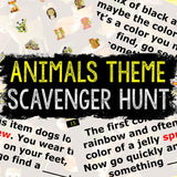 Animals Virtual Scavenger Hunt for Kids - Digital Party Game