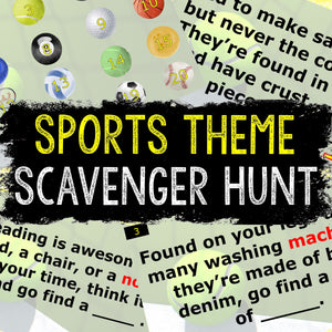 Sports Virtual Scavenger Hunt for Kids - Digital Party Game