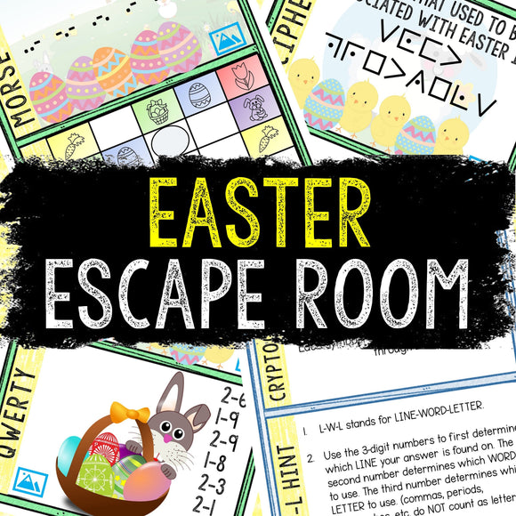 Easter Escape Room Game for Kids - Printable Party Game