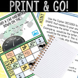 Escape Room for Kids - Printable Party Game – Race Cars Escape Room Kit