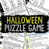 Halloween Puzzles for Kids - Printable Party Game – Kids Puzzles
