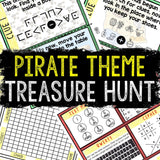 Pirate Theme Treasure Hunt for Kids - Printable Puzzle Game - Indoor Scavenger Hunt