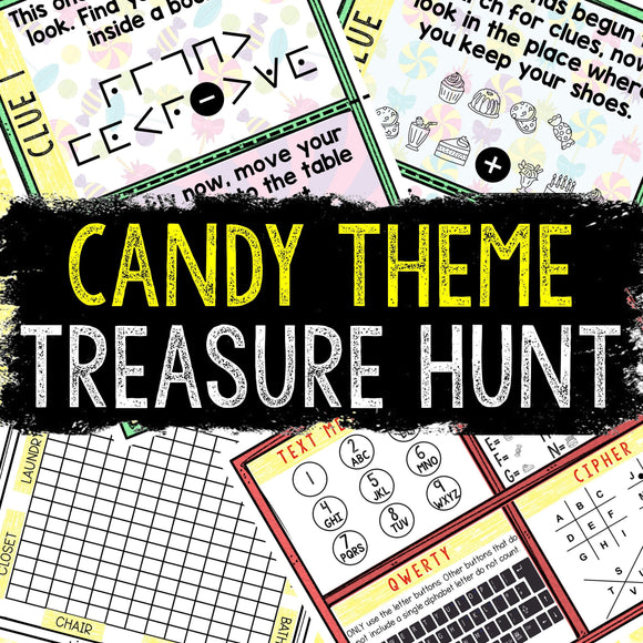 Candy Theme Treasure Hunt for Kids