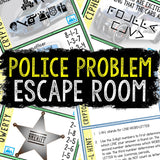 Escape Room for Kids - Printable Party Game – Police Problem Escape Room Kit
