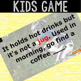 Baseball Theme Virtual Scavenger Hunt for Kids - Digital Party Game