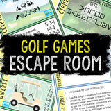 Escape Room for Kids - Printable Party Game – Golf Games Escape Room Kit