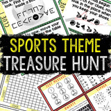 Sports Theme Treasure Hunt for Kids - Printable Puzzle Game - Indoor Scavenger Hunt