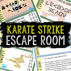 Escape Room for Kids - Printable Party Game – Karate Strike Escape Room Kit