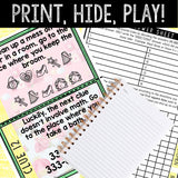 Princess Theme Treasure Hunt for Kids - Printable Puzzle Game - Indoor Scavenger Hunt