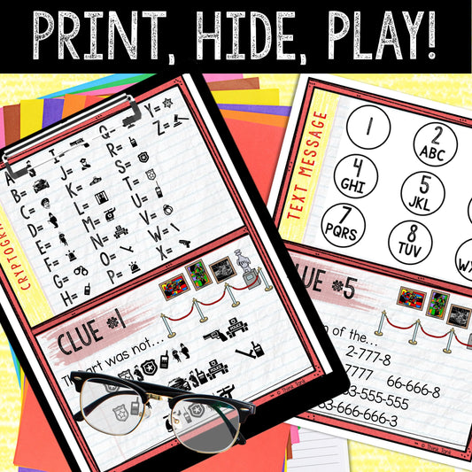 Murder Mystery Game for Kids – Spy Party – Museum Art