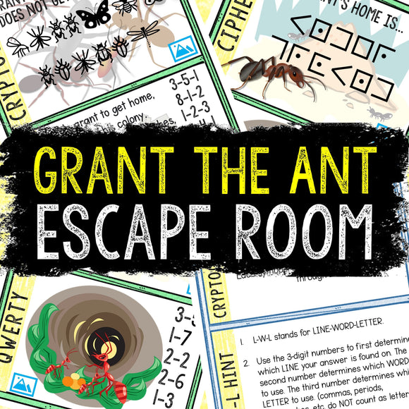 Escape Room for Kids - DIY Printable Game – Grant the Ant Escape Room Kit