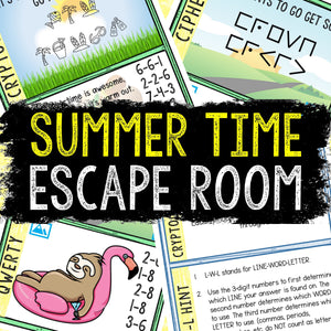 Escape Room for Kids - DIY Printable Game – Summer Time Escape Room Kit
