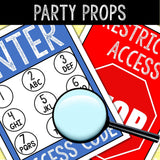 Spy Party Game – Secret Agent Party – 7 Editable Secret Codes and Ciphers – DIY Escape Room Clues