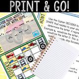 Escape Room for Kids - Printable Party Game – Trevor the Truck Escape Room Kit