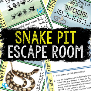 Escape Room Game for Kids - Printable Party Game – Snake Pit Escape Room Kit
