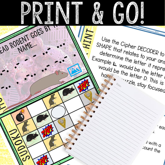 Escape Room for Kids - DIY Printable Game – Video Game Vermin Escape Room Kit