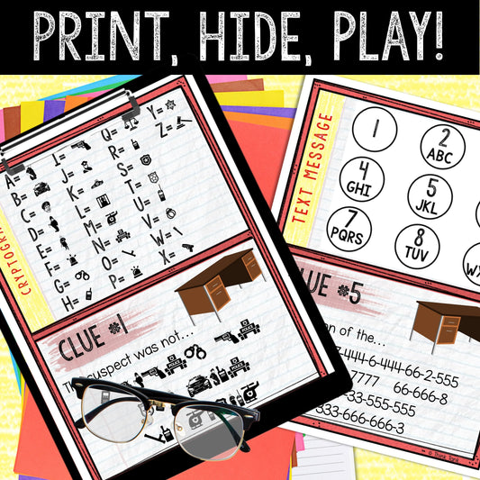 Murder Mystery Game for Kids – Spy Party – School Heist