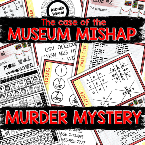 Murder Mystery Game for Kids – Spy Party – Museum Mishap