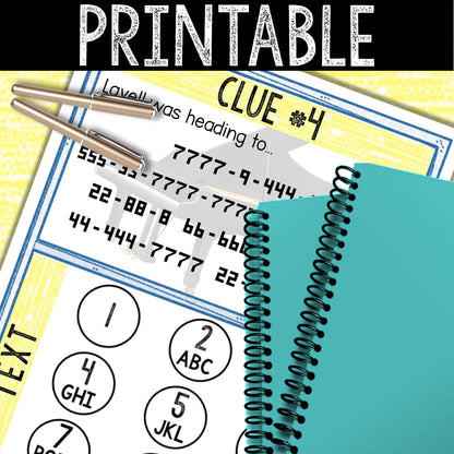 Logic Puzzle Scavenger Hunt Game for Kids - Party Game - School Bell