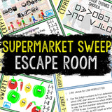 Escape Room for Kids - Printable Party Game – Supermarket Sweep Escape Room Kit