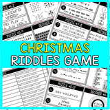 Christmas Riddles Game - Scavenger Hunt for Kids - Escape Room Puzzle Clues - Instant Download - Printable Kids Activity - Christmas Party
