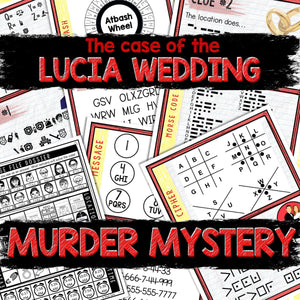 Murder Mystery Game for Kids – Spy Party – Lucia Wedding – Secret Agent Codes – Escape Room – Printable Party Props - Birthday Party Game