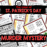 Murder Mystery Game for Kids – Spy Party – St. Patrick's Day – Secret Agent Codes – Escape Room – Printable Party Props - Holiday Party Game