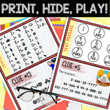 Murder Mystery Game for Kids – Spy Party – Camp Chaos – Secret Agent Codes – Escape Room – Printable Party Props - Birthday Party Game