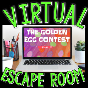 Easter Virtual Escape Room for Kids, Golden Egg, Digital Escape Room Game, Puzzles, Zoom Games, Family Game Night, Online Party Game, Easter