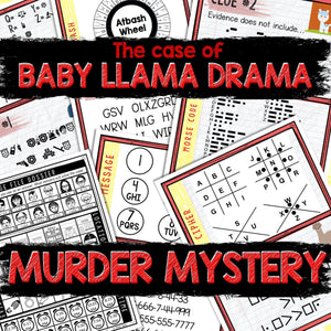 Murder Mystery Game for Kids – Spy Party – Baby Llama Drama – Secret Agent Code – Escape Room – Printable Party Props - Birthday  Game