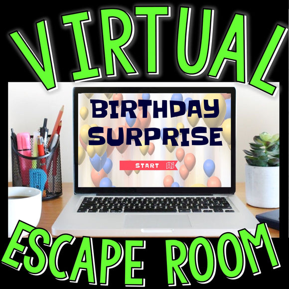 Virtual Escape Room for Kids, Birthday Surprise, Digital Escape Room Game, Puzzles, Zoom Games, Family Game Night, Online Party Game