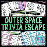 Outer Space Trivia Escape Game - Escape Room for Kids - Printable Party Game – Solar System - Kids Activity – Family Games -
