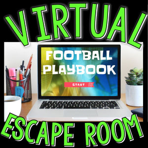 Virtual Escape Room for Kids, Football Playbook, Digital Escape Room Game, Puzzles, Zoom Games, Family Game Night, Online Party Game