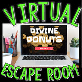 Virtual Escape Room for Kids, Divine Donuts, Digital Escape Room Game, Puzzles, Zoom Games, Family Game Night, Online Party Game, Teachers