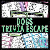 Dogs Trivia Game - Escape Room for Kids - Printable Party Game – Birthday Party Game - Kids Activity – Family Game